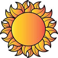 Vector Icon Of The Sun