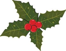 sencillo ilustración de un flor para Navidad árbol vector