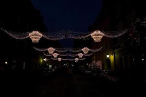 warsaw by night photo