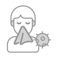 An amazing style of sneezing vector modern design of flu