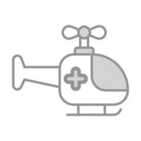 médico aire servicio, emergencia helicóptero vector diseño en de moda estilo