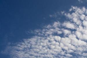 blue sky and white clouds photo