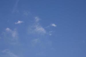 blue sky and white clouds photo