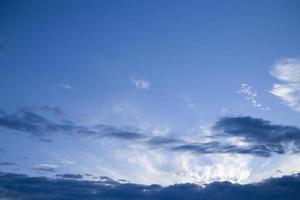 blue sky and white clouds photo