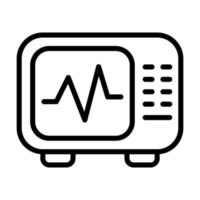 An icon of heartbeat monitor, electrocardiogram machine vector design