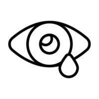 un increíble vector icono de ojo gota, en moderno estilo