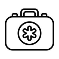 An icon of first aid kit for emergency, medical kit vector