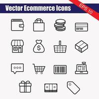 Simple Set of E-Commerce Line Icons. Editable Stroke. Pixel Perfect. vector