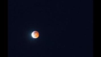 Time-lapse video of full moon during lunar eclipse