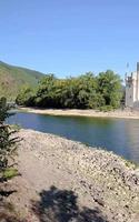 Movie of the Rhine at Bingen during low water in the heat summer of 2022 video
