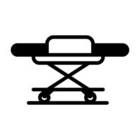 A trendy vector of patient stretcher, icon