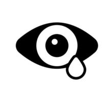 un increíble vector icono de ojo gota, en moderno estilo