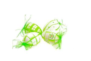 easter eggs green photo