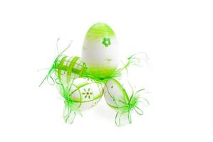 easter eggs green photo