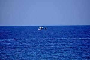 landscape with mediterranean sea on a warm summer day on the turkish coast photo