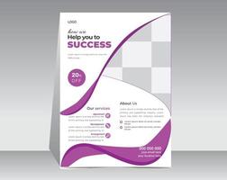 Professional corporate business flyer design template vector