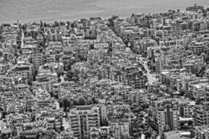 ver desde el ventaja punto de el ciudad de Alanya en Turquía y el Mediterráneo mar foto