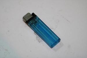 Blue gas lighter photo