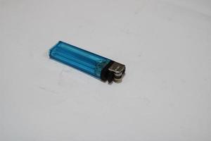 Blue gas lighter photo