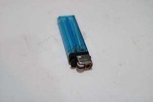 Blue gas lighter photo