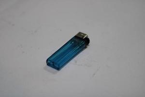 Blue gas lighter photo