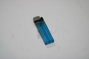 Blue gas lighter photo