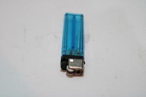 Blue gas lighter photo