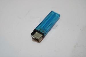 Blue gas lighter photo