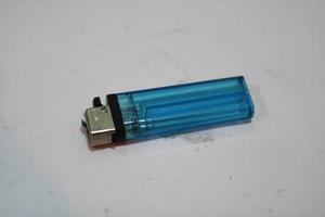 Blue gas lighter photo