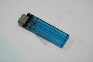 Blue gas lighter photo