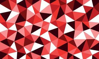 Low poly triangular polygonal style geometrical irregular abstract multi color mosaic background vector illustration in different shades of red