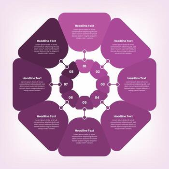 Infographic data presentation and overview template vector