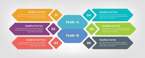 Business plan and data presentation infographic template design vector