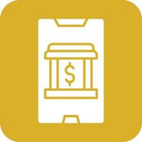 Mobile Banking Vector Icon Design
