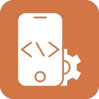 Mobile Coding Icon Vetor Style vector