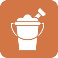 Sand Bucket Icon Vetor Style vector