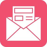 Newsletter Icon Vetor Style vector