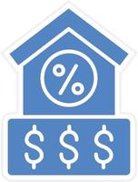 House Loan Icon Vetor Style vector