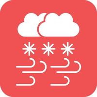 Snowstorm Icon Vetor Style vector