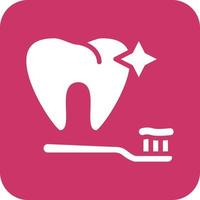 limpiar diente icono vetor estilo vector
