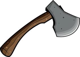 vector imagen de un hacha con espada hecho de Roca