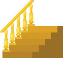 Vector Illustration Of Wooden Stairs