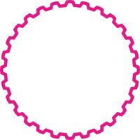 Geometric Element With Pink Line vector
