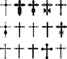 varios cruces en vector formato