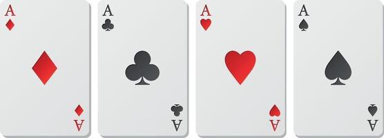 Vector Illustration Of Four Aces