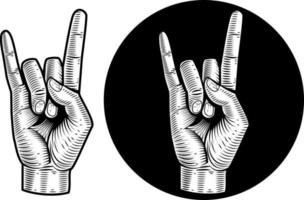 Devil'S Sign With Fingers, Vector Image