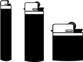 vector imagen de varios tipos de encendedores