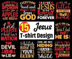 Jesús camiseta diseño manojo, ropa diseño, tipografía, imprimir, vector, camiseta diseño modelo. vector