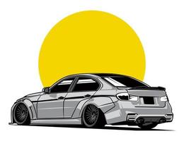 vector ilustración coche diseño gráfico idea