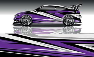 Race car wrap decal designs vector